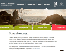 Tablet Screenshot of giantscausewaytickets.com